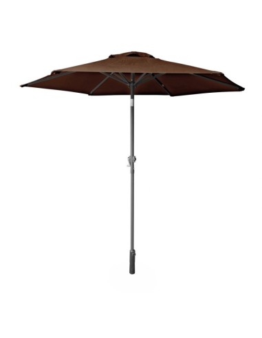 Ogrodowy parasol plażowy łamany Evelo Mokka Meven 210 x 220 cm 5902490786844 4