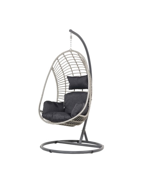 Podwieszany fotel kokon ogrodowy VERONA Meven szary - Fotele podwieszane Podwieszany fotel kokon ogrodowy VERONA Meven szary 5905842512030 6