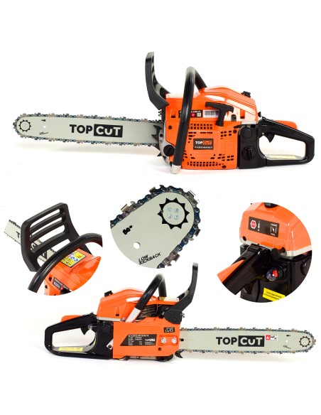 Wygodna piła łańcuchowa spalinowa TOP CUT TC-CST52-40-01AC-V 5905842510883