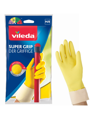 Rękawice Vileda Super Grip "M" - Akcesoria do sprzątania