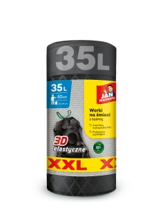 Elastyczne worki na śmieci Jan Niezbędny 35L 50 szt. 5900536307145