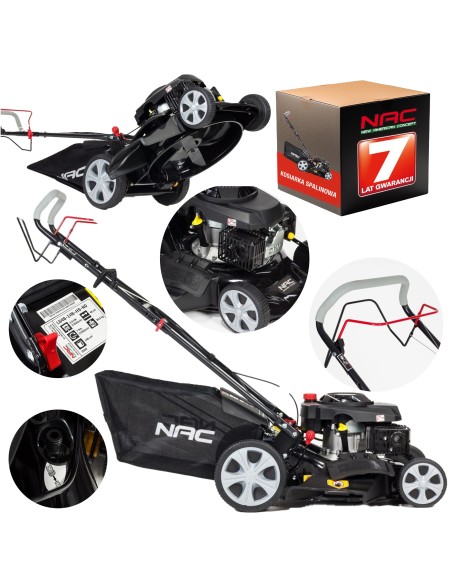 Mocna kosiarka spalinowa z napędem NAC LS46-146-HS-NG - Kosiarki spalinowe NAC Mocna kosiarka spalinowa z napędem NAC LS46-146-HS-NG 5902490742123