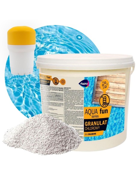 Błyskawiczny chlorowy granulat do dezynfekcji basenu Stapar Aqua fun 5kg 5908258389944