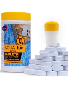 Skuteczne multifunkcyjne chlorowe tabletki do basenu Stapar Aqua Fun 50x20g 5902349681191
