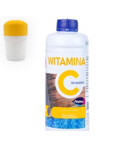 Łatwa w użyciu witamina C w płynie do basenu Stapar Aqua fun 1l + bojka gratis 5902349682730