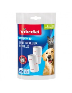 Skuteczne wkłady do rolki do usuwania sierści, włosów i drobinek brudu Vileda Pet Pro 2 szt. 8001940007922 2
