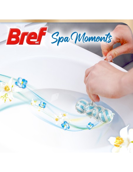 Zapachowa zawieszka do WC z olejkami eterycznymi Bref Wellness Vitality 2x50g 9000101587524 2