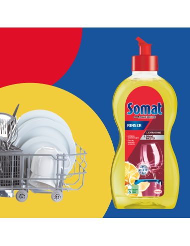 Funkcjonalny zestaw Somat: sól do zmywarki 1,5 kg + nabłyszczacz 500 ml + środek czyszczący 250 ml + GRATIS 9000101369236 5