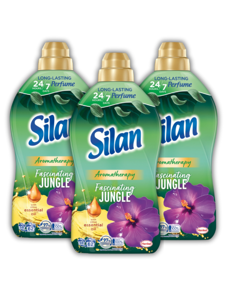 Aromatyczny płyn do płukania tkanin Silan Aromatherapy Fascinating Jungle 3x1364 ml 186 prań 9000101583069