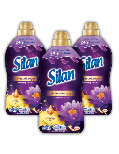 3x Zmiękczający płyn do płukania Silan Aromatherapy Dreamy Lotus 3x1364 ml 186 prań 9000101582604