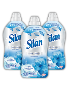 3x Zmiękczający koncentrat do płukania tkanin Silan Fresh Control Cool Fresh 3x1364 ml 186 prań 9000101583106