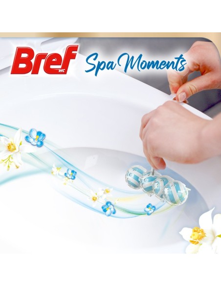 Skuteczne zawieszki do WC Bref Wellness Harmony + Serenity + Vitality 6x50g 9000101587524 5