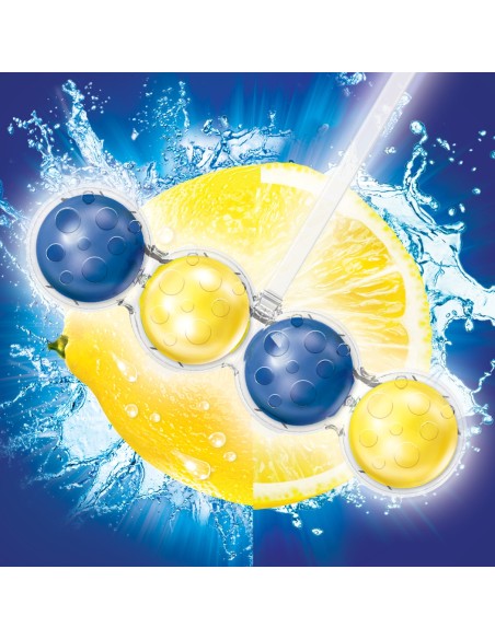 Wydajny zestaw zawieszek do WC Bref Power Aktiv Lemon 6x50g + Bref Power Aktiv Pine 6x50g 9000101591965 3