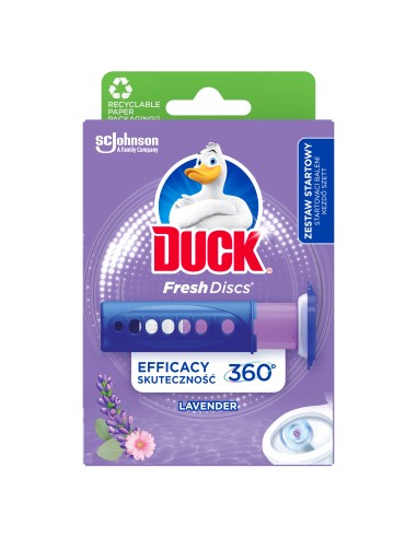 Zapachowe krążki żelowe do WC Duck Fresh Discs Zestaw startowy + Zapas 5000204996319 6