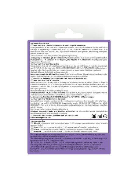 Zapachowe krążki żelowe do WC Duck Fresh Discs Zestaw startowy + Zapas 5000204996319 7