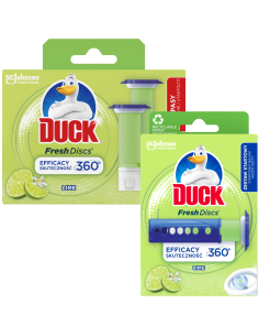 Odświeżające krążki żelowe do WC Duck Fresh Discs Zestaw startowy + Zapas 5000204608618