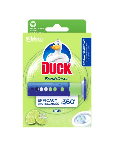 Odświeżające krążki żelowe do WC Duck Fresh Discs Zestaw startowy + Zapas 5000204608618 4