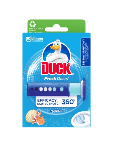 Morskie krążki żelowe do WC Duck Fresh Discs Zestaw startowy + Zapas 5000204608588 4