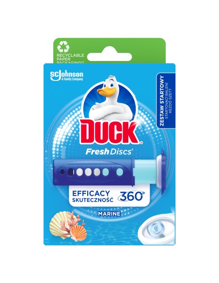 Morskie krążki żelowe do WC Duck Fresh Discs Zestaw startowy + Zapas 5000204608588 4