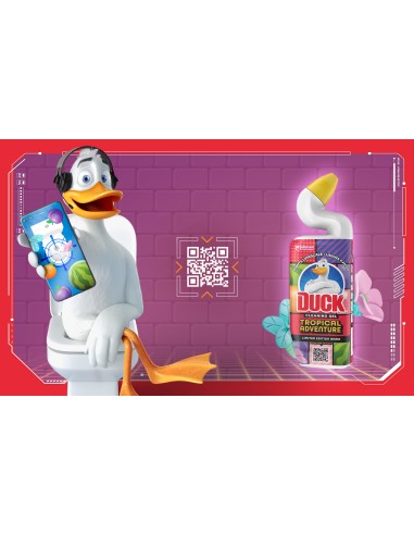 Duży zestaw do czyszczenia toalet Duck Tropical Adventure Krążki żelowe zestaw startowy + zapas + żel 750 ml 5000204345117 10