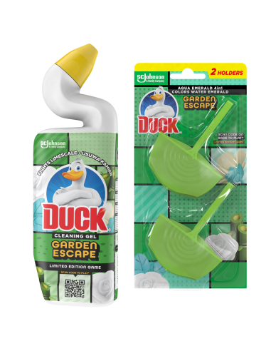 Praktyczny zestaw do czyszczenia WC Duck Garden Escape żel 750ml + zawieszka 5000204344219