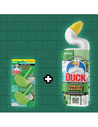 Praktyczny zestaw do czyszczenia WC Duck Garden Escape żel 750ml + zawieszka 5000204344219 5