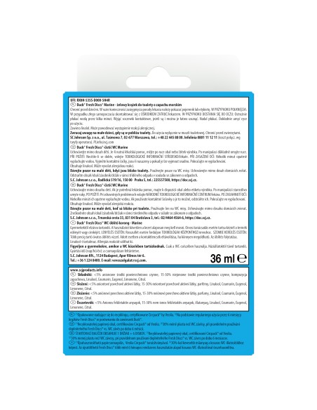 Praktyczny zestaw do czyszczenia toalety Duck o zapachu morskim - Krążki żelowe + Zapas + Żel czyszczący 5000204338959 3