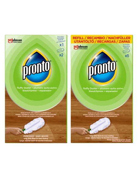 Poręczny zestaw do kurzu Pronto - opakowanie startowe + zapas 4000290009369