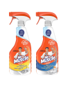 Funkcjonalny zestaw płynów do mycia Mr Muscle kuchnia 500 ml + łazienka 500 ml