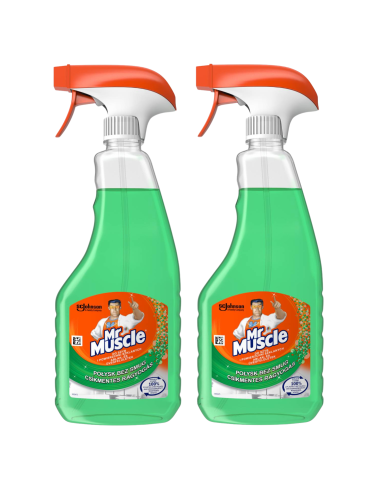 Skuteczny płyn do czyszczenia szyb i powierzchni szklanych Mr Muscle® 2 x 500 ml - Płyny do mycia okien