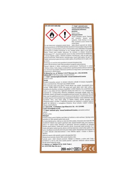 Stylowy odświeżacz powietrza automatyczny Glade® automatic spray - Sensual Sandalwood & Jasmine + zapas 5000204073232 3