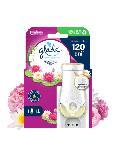 Funkcjonalny elektryczny odświeżacz powietrza Glade® Electric scented oil - Relaxing Zen™ + zapas 5000204117738 4