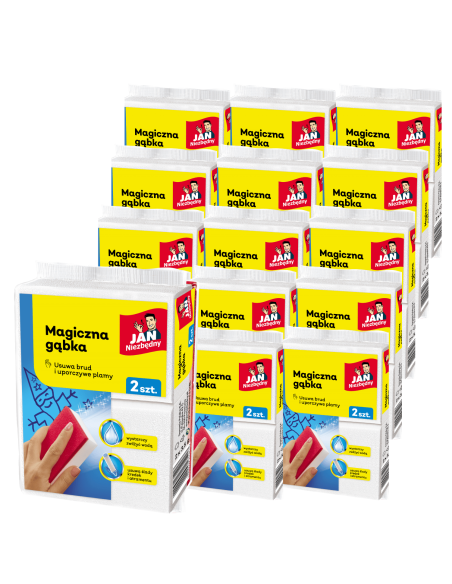 Duży zestaw magicznych gąbek Jan Niezbędny, 15 x dwupak 5900536235417