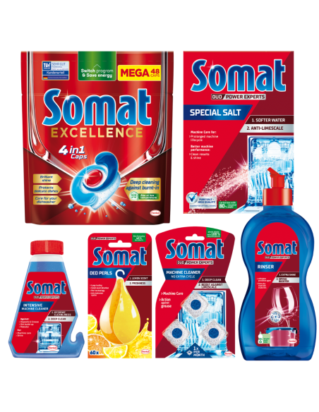 Funkcjonalny zestaw do pielęgnacji zmywarki SOMAT 9000101576191