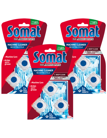 Duży zestaw tabletek do czyszczenia zmywarki SOMAT Machine Cleaner 9 x 20g 9000100999786