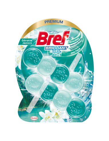 Wydajna zawieszki toaletowe Bref Brilliant Gel All-in-1 Górskie Jezioro 6x42g 9000101558401 2