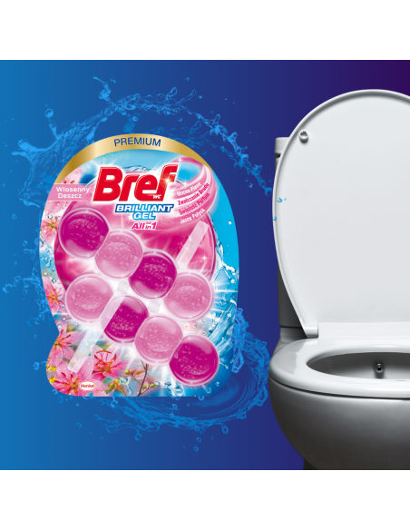 Żelowa zawieszka toaletowa Brilliant Gel Wiosenny Deszcz 6 x 42 g 9000101509458 3