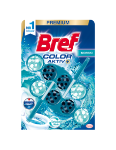 Barwiąca wodę zawieszka do toalety Bref Color Aktiv 6x50g 9000101093698 2
