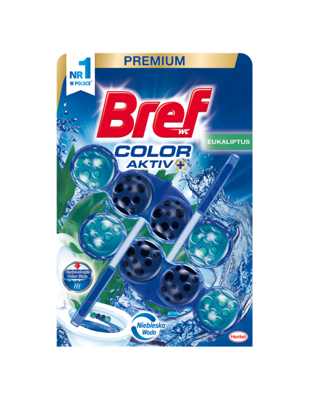 Kolorujące wodę zawieszki do toalety Bref Color Aktiv 6x50g 9000100889476 2