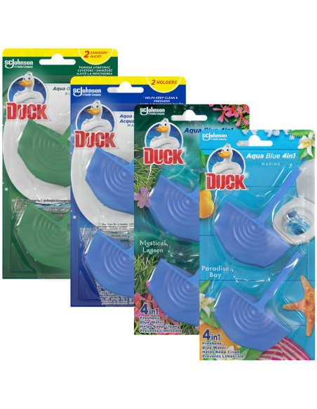 Zestaw kolorujących wodę zawieszek do toalet Duck Aqua 8x38g 5000204323832