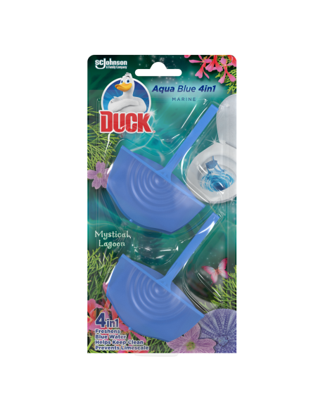 Barwiąca wodę zawieszka do WC Duck Aqua Blue 4w1 Mystical Lagoon 2x36g 5000204323894