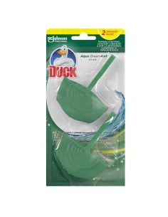 Barwiąca wodę na zielono zawieszka do WC Duck Aqua Green 4w1 2x36g 5000204323955