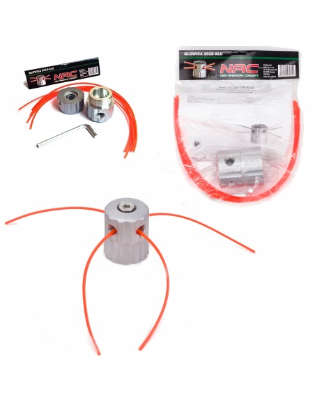 Odporna głowica żyłkowa aluminiowa do kos spalinowych NAC 2015-ALU 5907510482812