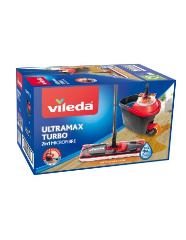 Zestaw mop obrotowy Vileda Ultramax TURBO + Ściereczka Vileda ACTIFIBRE Soft Universal 2 szt. 4023103206236 6