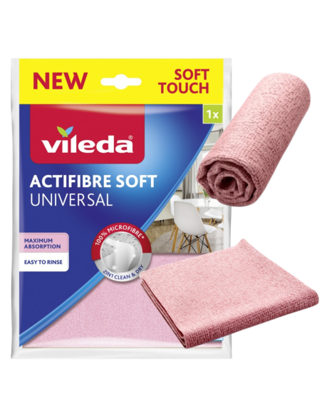 Zestaw mop obrotowy Vileda Ultramax TURBO + Ściereczka Vileda ACTIFIBRE Soft Universal 2 szt. 4023103206236 8