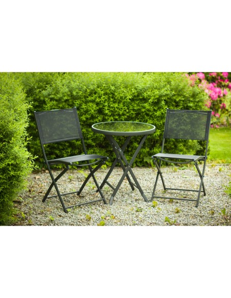 Solidny zestaw balkonowy kawowy CAFFE LATTE MEVEN, 3 elementy 5905842513389 5