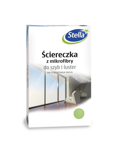 Polerująca ściereczka z mikrofibry do szyb i luster Stella 30cm x 40cm 5903936005710