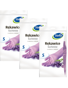 Przyjemne w dotyku rękawice kuchenne Stella rozmiar S, 3 pary 5903936000258