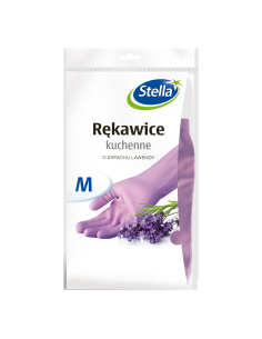 Wielorazowe rękawice kuchenne Stella lawendowe, rozmiar M, 5 par 5903936000340 2