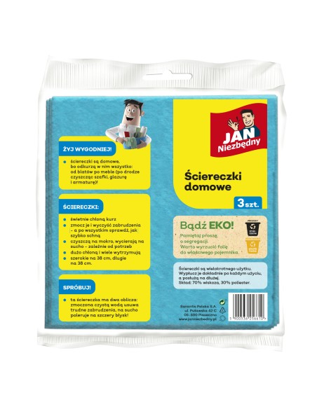Domowe ściereczki Jan Niezbędny 38x38cm 3 szt. 5900536256610 2